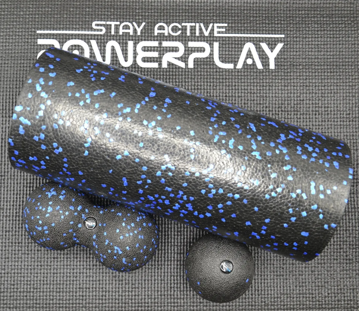 Набір для йоги Active Point EPP 33х14 см Чорний з синім
