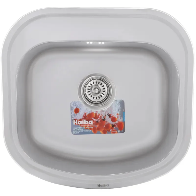 Мийка кухонна HAIBA Нержавіюча сталь 490х470 мм Decor