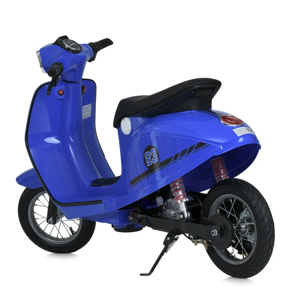 Дитячий електромобіль мотоцикл Bambi Racer екокожа 132х55х82 см Червоний