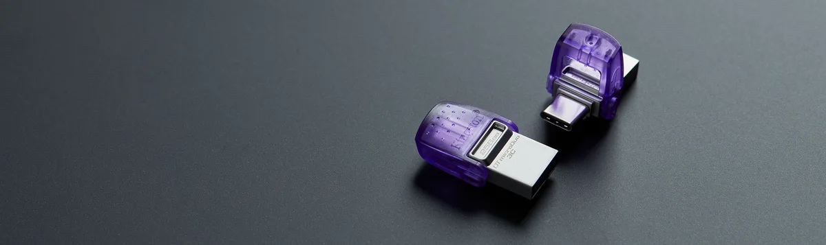 Накопичувач Kingston  128GB USB 3.2 Type-A Gen1 + Type-C DT microDuo 3C R200MB/s