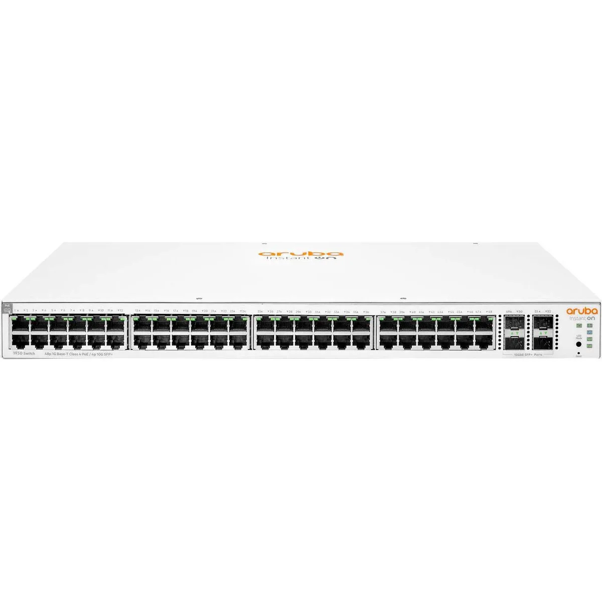 Коммутатор HPE Aruba Instant On 1930 48xGE, 4xSFP+ порта, PoE класса 4 370W, гарантия LT.