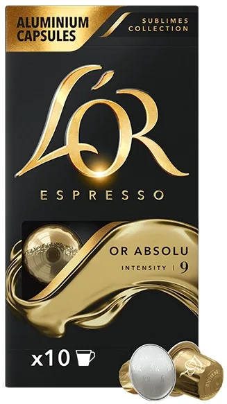 Кава L'OR Espresso Or Absolu капсули 10 шт арабіка Nespresso