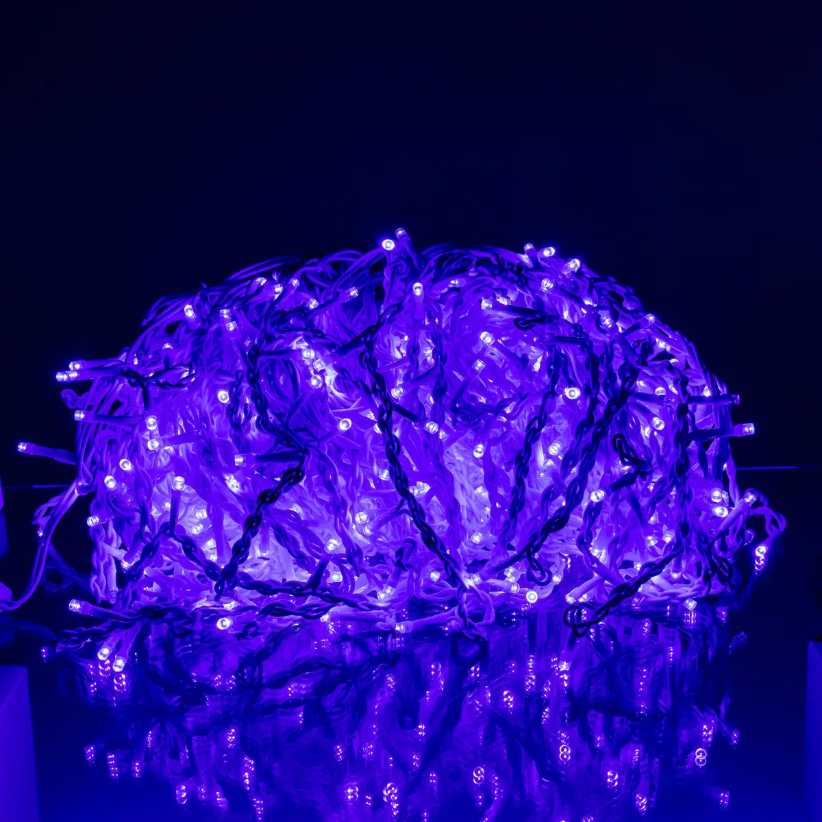 Вулична гірлянда Бахрома 36 м 600 LED Синій провід