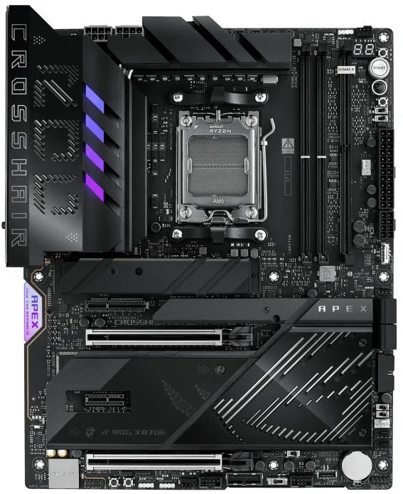 Материнcька плата ASUS ROG CROSSHAIR X870E APEX sAM5 X870E 2xDDR5 M.2 USB Type-C Wi-Fi BT ATX