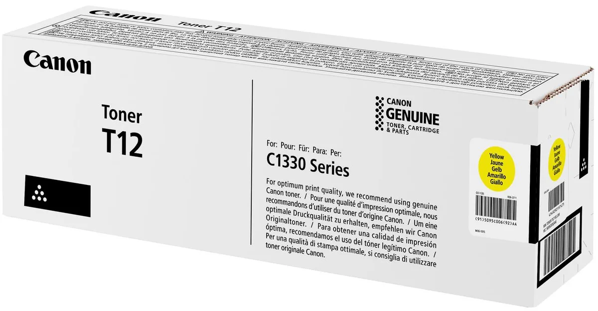 Картридж Canon T12 i-SENSYS XC1333 Series (5400 страниц) Желтый