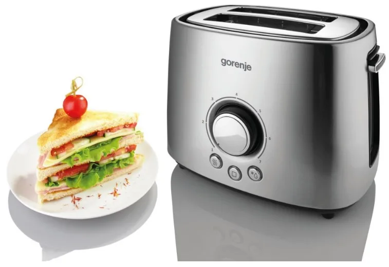 Тостер Gorenje 1000 Вт 2 відділення Нержавіюча сталь 27,1х18,4х19,7 см