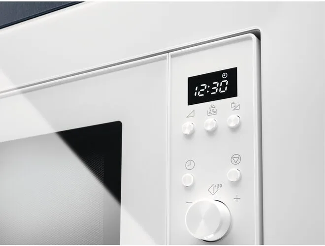 Мікрохвильова піч Electrolux вбудована 17л електронне управління 700Вт для кухні побутова техніка біла