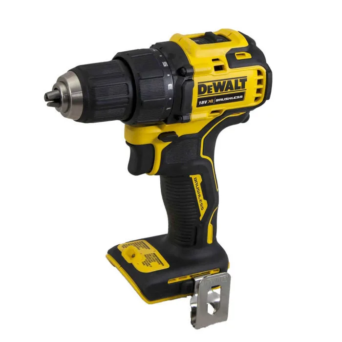 Акумуляторна дриль-шурупокрут DeWalt XR 18В 65Нм 450-1650об/хв, патрон 13мм, вага 1.1кг, без батареї та зарядного пристрою.