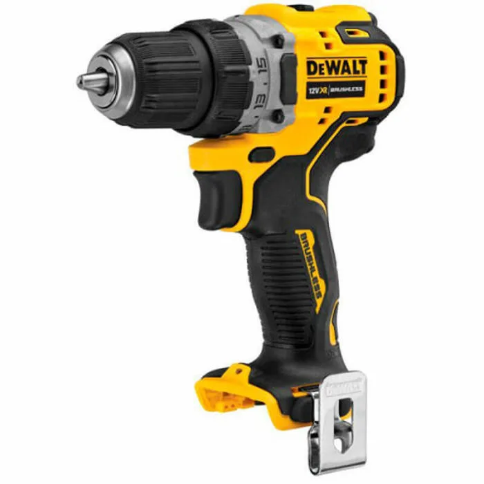 Акумуляторна дриль-шурупокрут DeWalt XR 18В 65Нм 450-1650об/хв, патрон 13мм, вага 1.1кг, без батареї та зарядного пристрою.