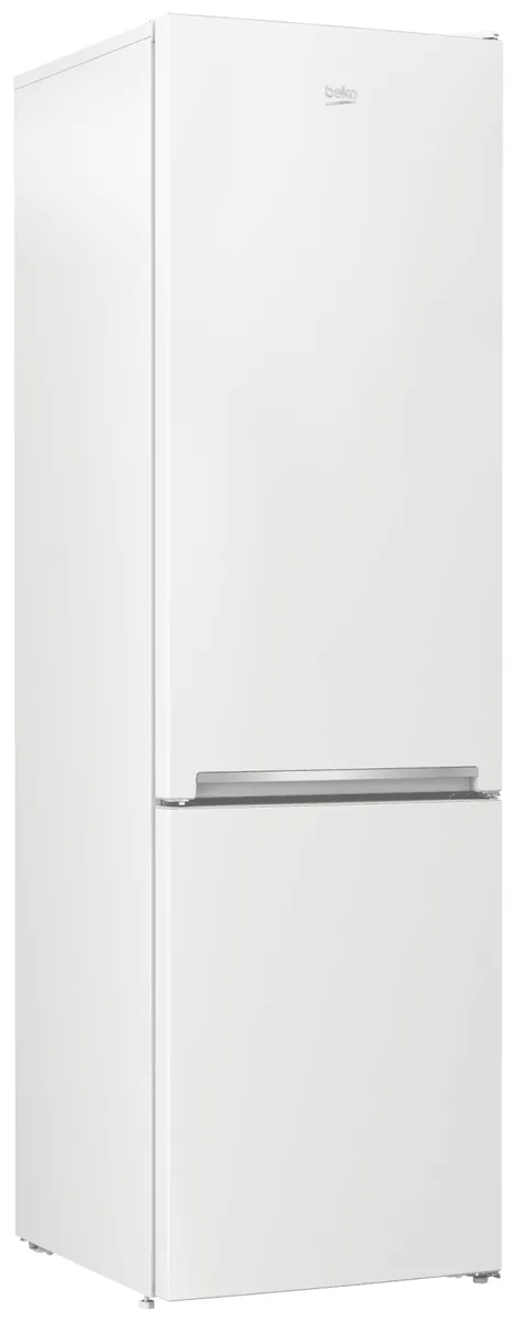 Холодильник Beko двокамерний металевий 59,5х202,5х67 см білий