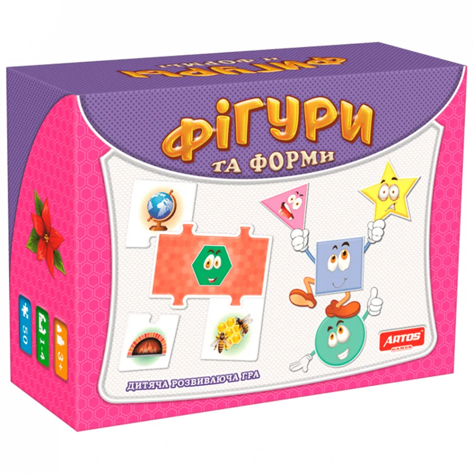 Дитяча настільна гра Artos Games картон 10 карток багатоколірна