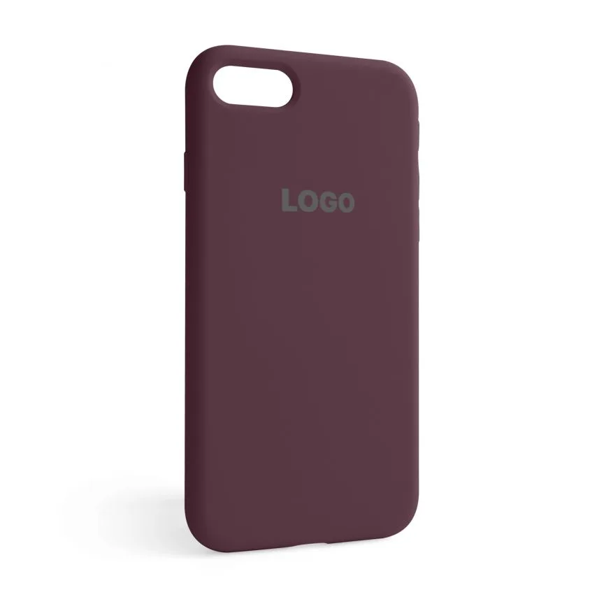 Чохол Silicone Case для Apple iPhone силікон бордовий