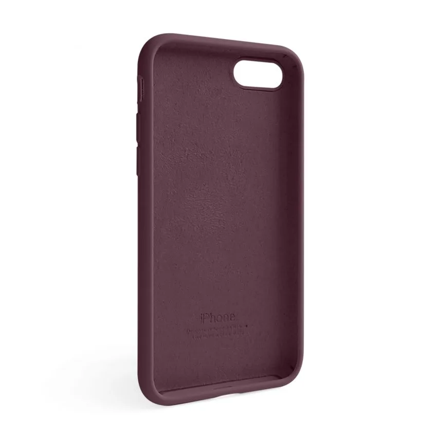 Чохол Silicone Case для Apple iPhone силікон бордовий