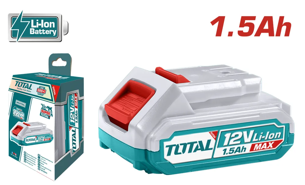 Акумулятор TOTAL Li-Ion 12В 1,5А для шурупокрутів
