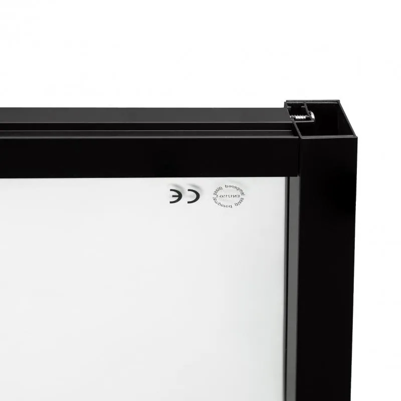 Душова кабіна Qtap Scorpio BLA10995-AC6 90x90 см скло прозоре 6 мм чорний алюміній