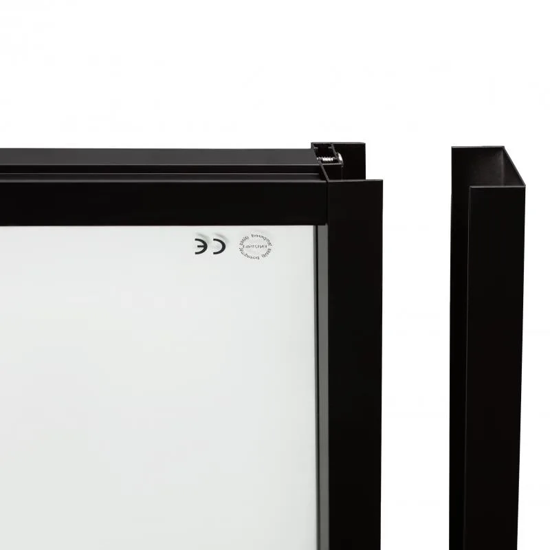 Душова кабіна Qtap Scorpio BLA10995-AC6 90x90 см скло прозоре 6 мм чорний алюміній