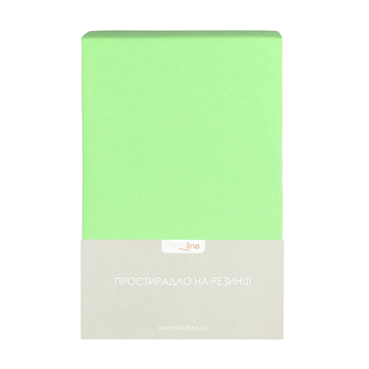 Простирадло трикотажне на резинці Home Line 180х200 см Салатовий 100% бавовна