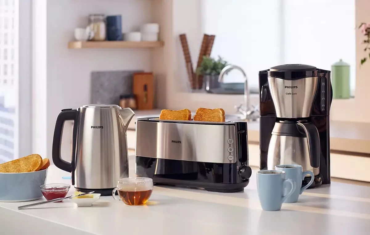 Електрочайник Philips Viva Series 1.7л, нержавіюча сталь.