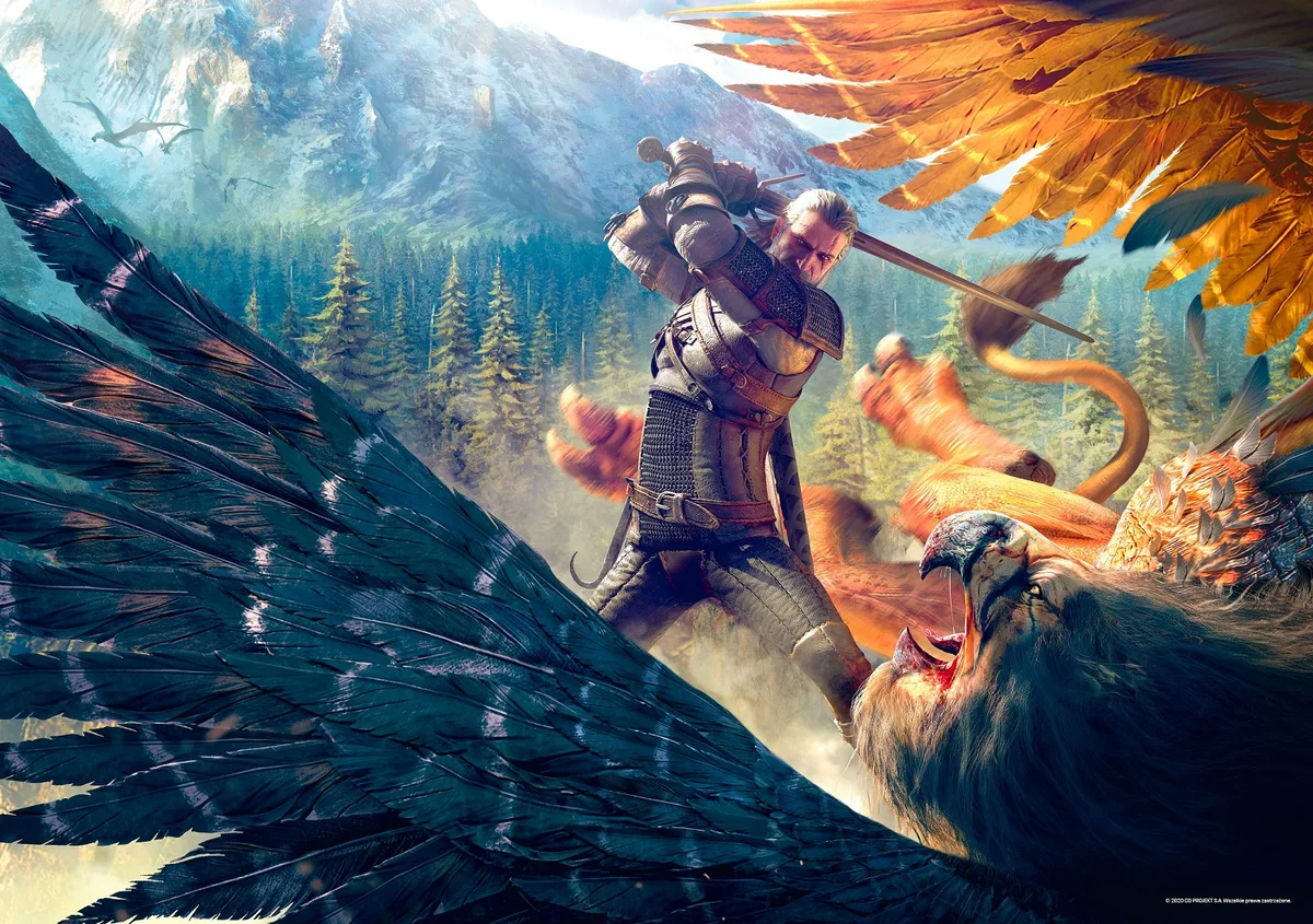 Пазл GoodLoot The Witcher: Griffin Fight 1000 ел.