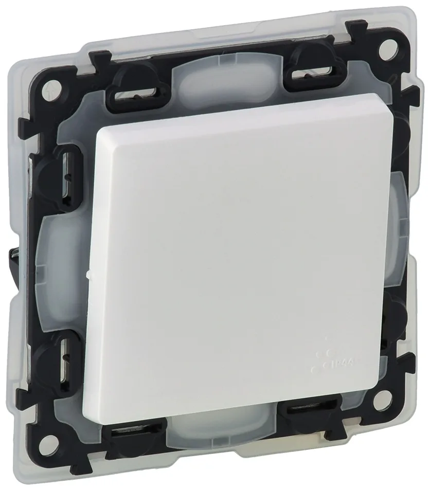 Перемикач Legrand Valena LIFE, 10АХ, 250V, автоматичні клеми, IP44, білий