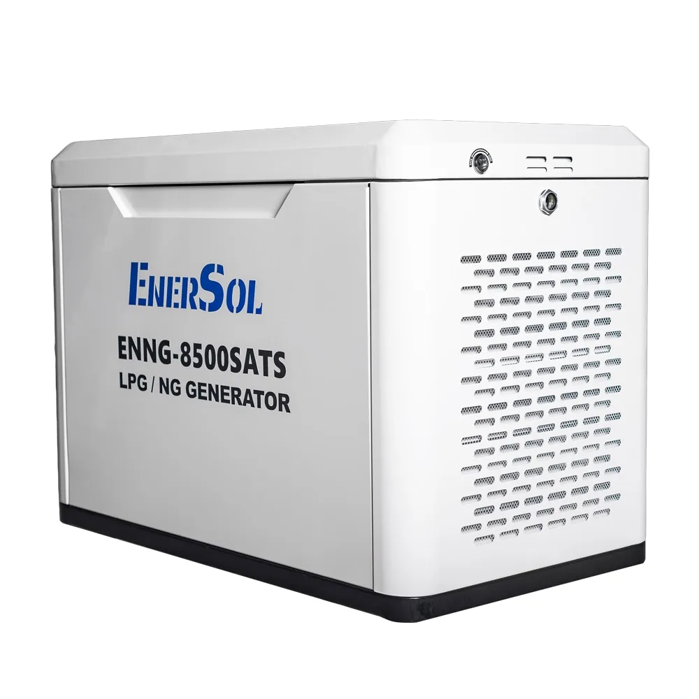 Газовий генератор EnerSol ENNG-8500SATS, LPG/NG, 230В, потужність 8.0-8.5 кВт, електричний стартер, автоматичний вмикач/вимикач, в