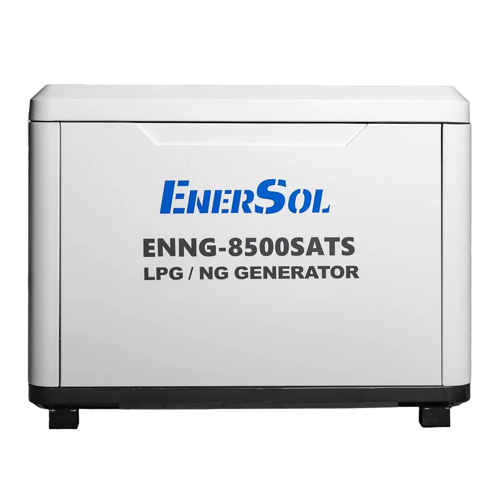 Газовий генератор EnerSol ENNG-8500SATS, LPG/NG, 230В, потужність 8.0-8.5 кВт, електричний стартер, автоматичний вмикач/вимикач, в