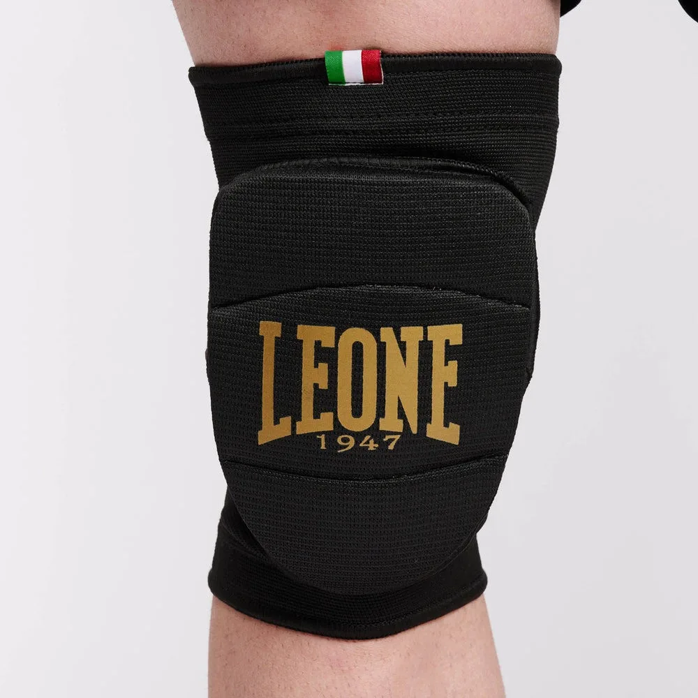 Спортивные наколенники Leone эластичный текстиль S/M черные