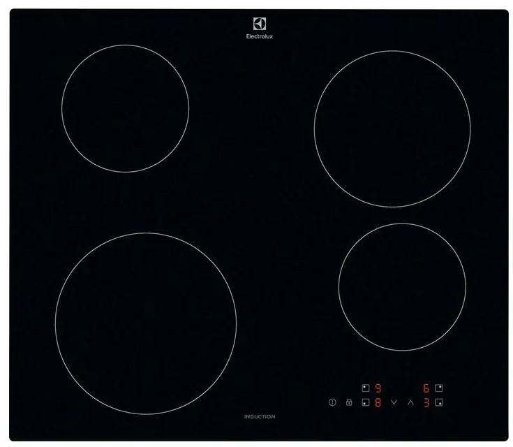 Електрична варильна поверхня Electrolux склокераміка 59х52 см чорна 4 конфорки індукція