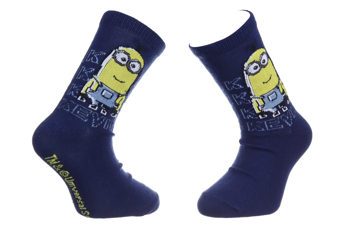 Шкарпетки MINIONS 69% бавовна 27-30 синій