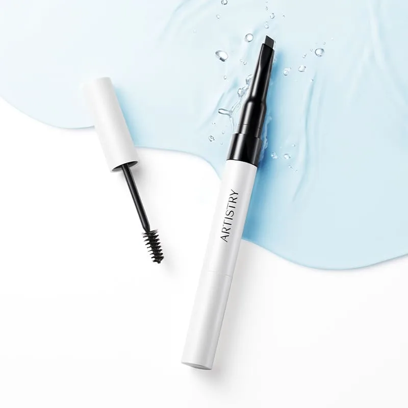 Artistry™ Go Vibrant™ Водостойкий карандаш-гель для бровей 2-в-1 True Black Амвей