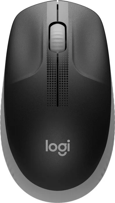 Миша Logitech бездротова оптична середня 115х66х40 мм чорна сірий