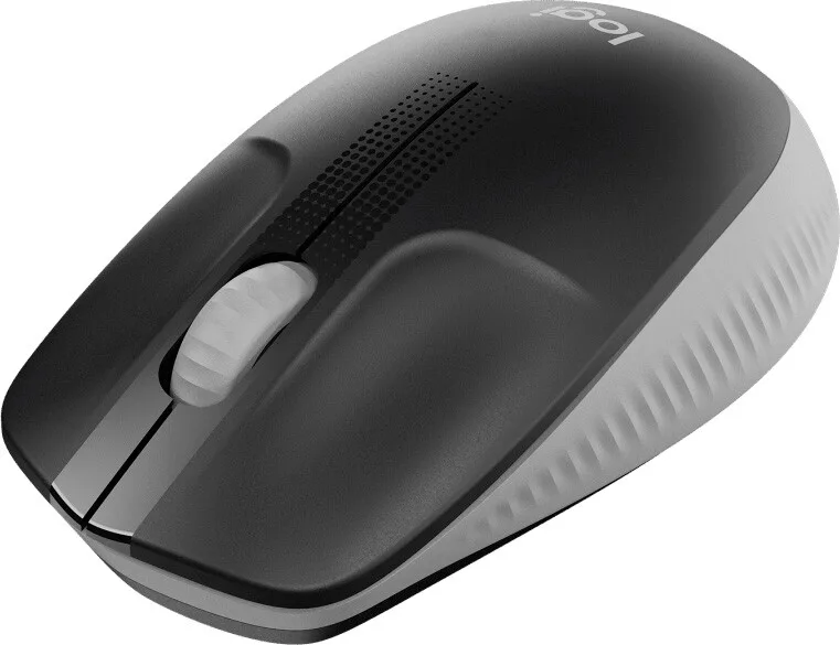 Миша Logitech бездротова оптична середня 115х66х40 мм чорна сірий