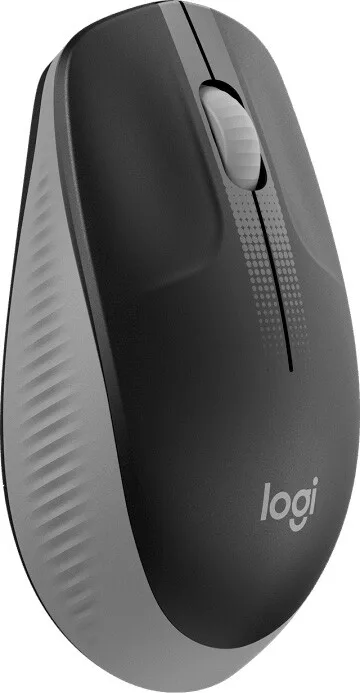 Миша Logitech бездротова оптична середня 115х66х40 мм чорна сірий