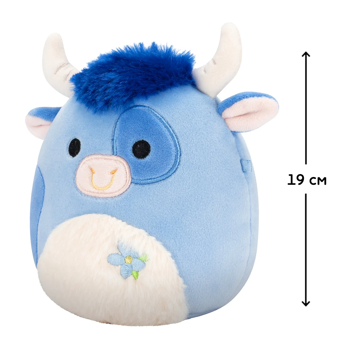 М'яка іграшка Squishmallows поліестер 19 см Бик Бермайє