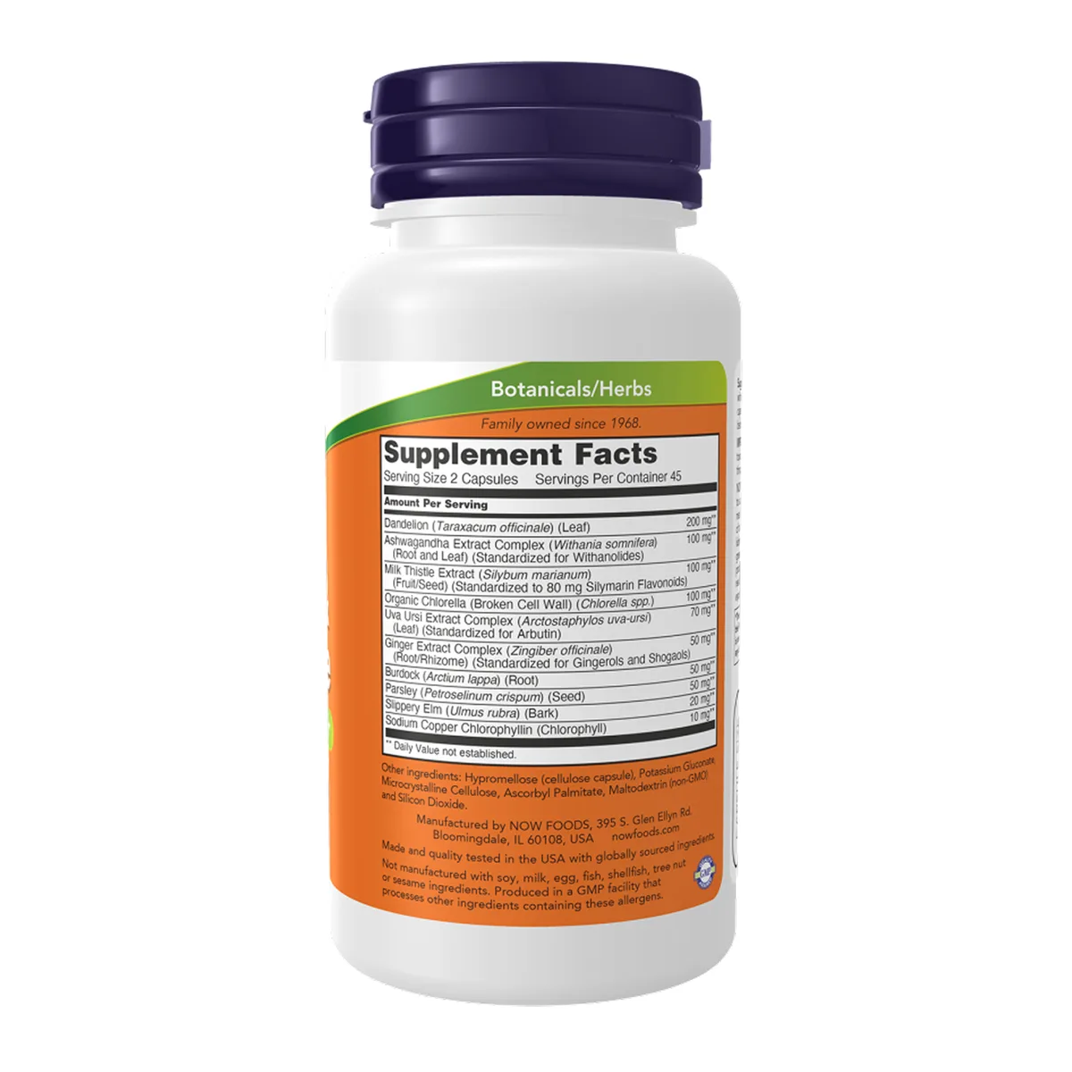 Detox & Cleanse Now Foods капсулы 90 шт натуральные без ГМО