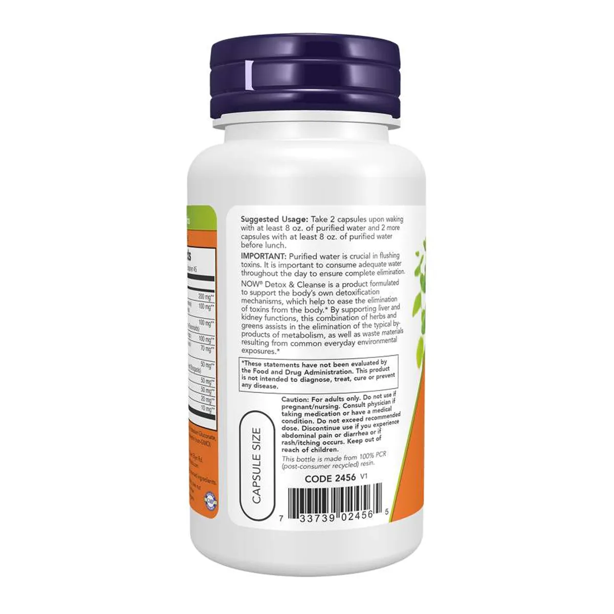 Detox & Cleanse Now Foods капсулы 90 шт натуральные без ГМО