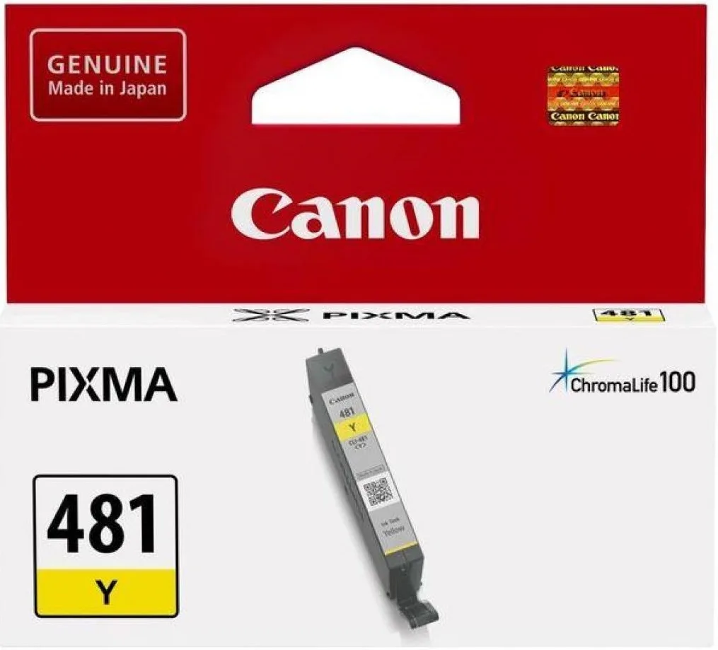 Картридж струйный Canon CLI-481 PIXMA TS6140/8140/9140/TR7540/8540/TS6240/9540/8240/704/8340/6340 Жёлтый