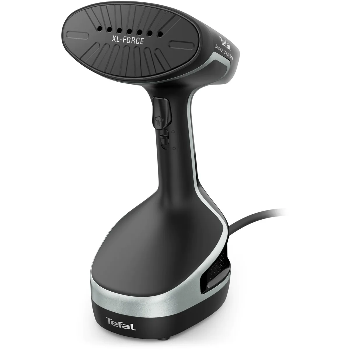 Парогенератор Tefal компактный Access Steam Force, 2000Вт, 200мл, непрерывная подача пара – 30гр, керамическая подошва, черный-серый