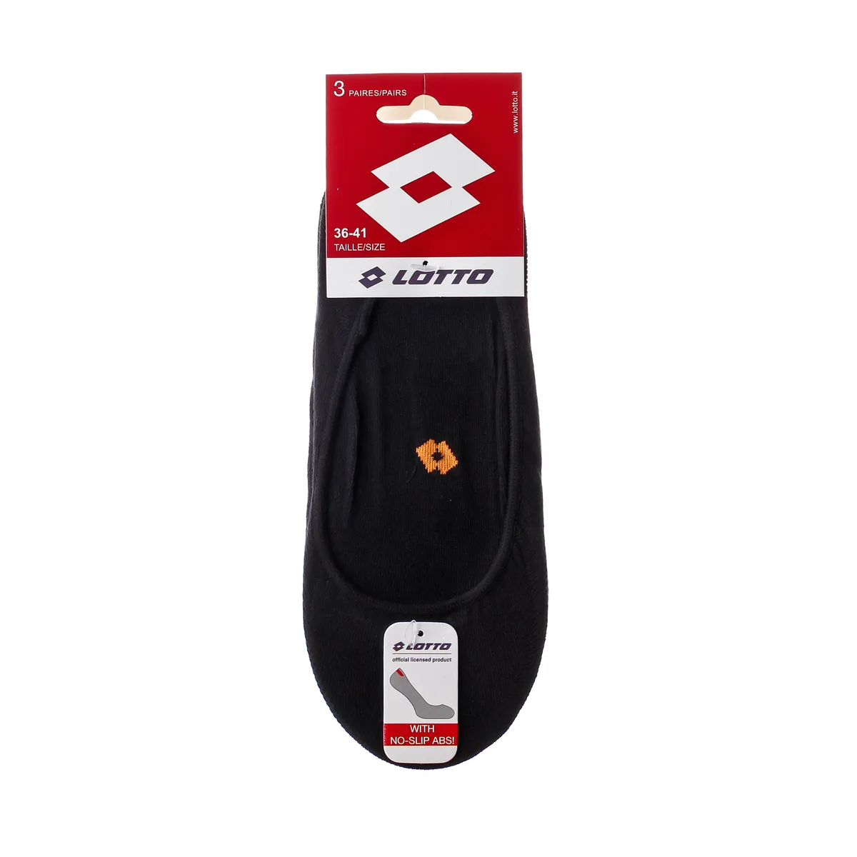Шкарпетки Lotto 3-pack бавовна 36-41 білий помаранчевий