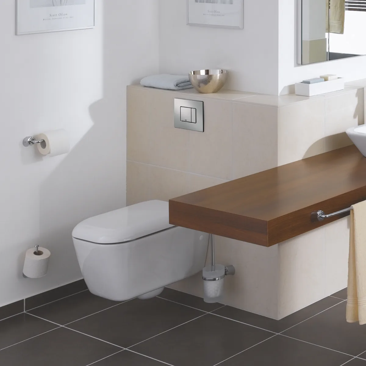 Інсталяційний комплект Grohe ABS-пластик 1130х500х230 мм Хром