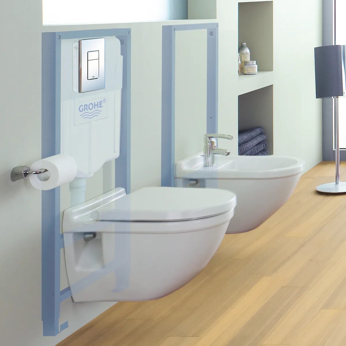 Інсталяційний комплект Grohe ABS-пластик 1130х500х230 мм Хром