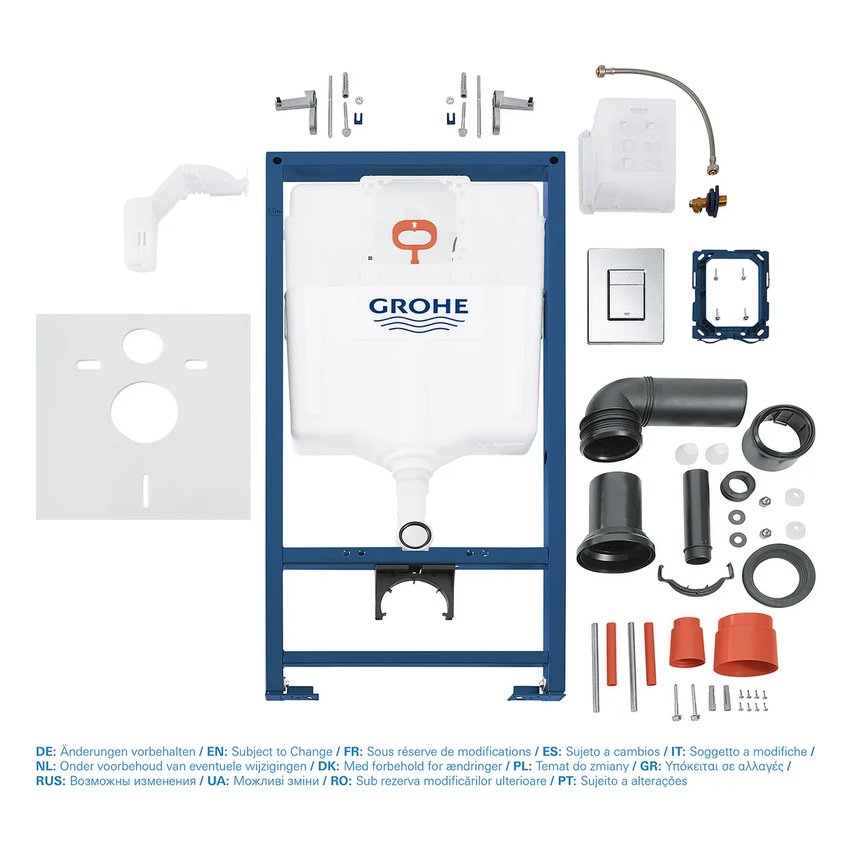 Інсталяційний комплект Grohe ABS-пластик 1130х500х230 мм Хром
