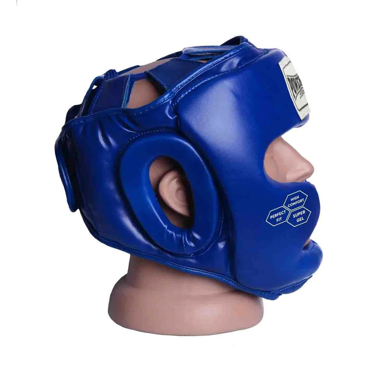 Боксерський шолом Active Point PU шкіра S Синій