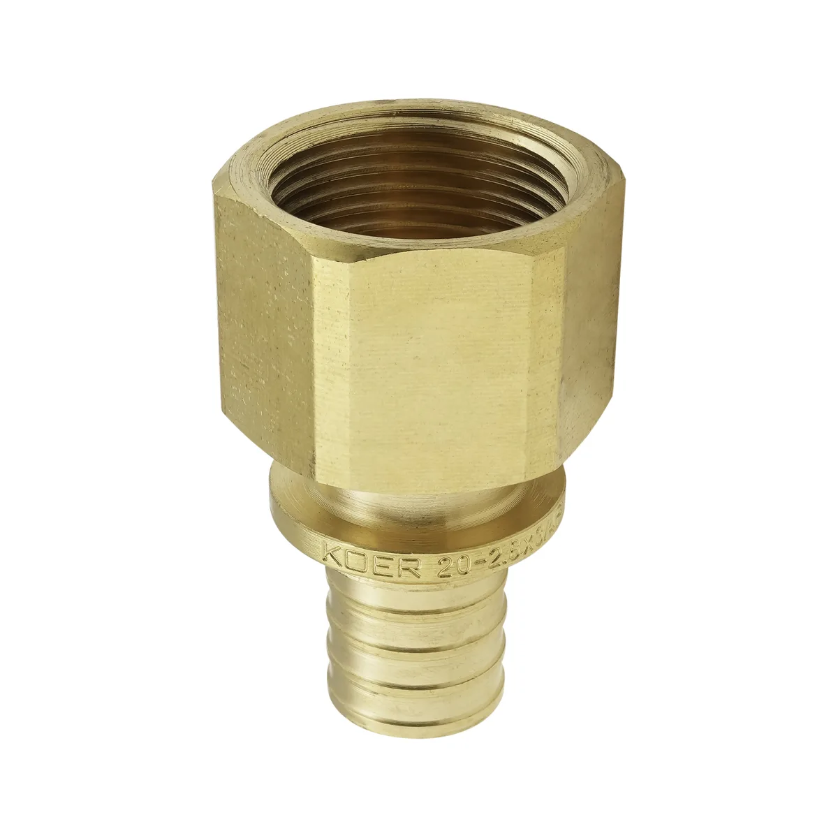 Перехідник Koer латунь 20мм x 3/4"F латунний