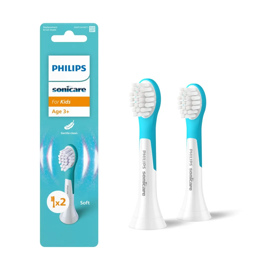 Насадка для зубной щётки Philips 2 шт для детей мягкая биопластик 3+ лет
