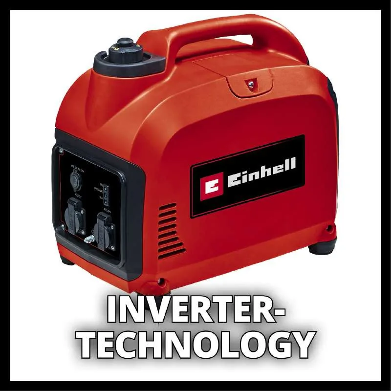 Бензиновий інверторний генератор Einhell TC-IG 2000, 230В, 1.8/2.0кВт, ручний запуск, вага 21.6кг.