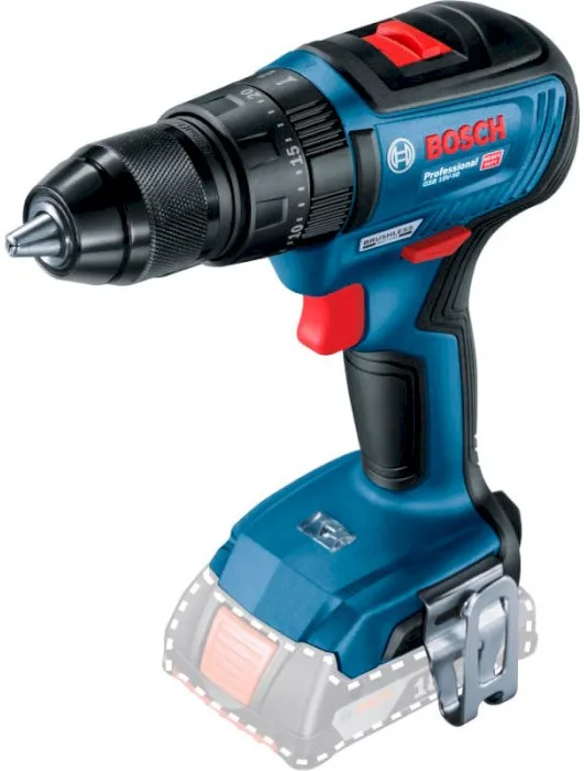 Акумуляторний ударний шуруповерт Bosch Professional GSB 18 V-50, 18В, 28·50Нм, 0-460-1800 об/хв, 1.1 кг, без акумулятора