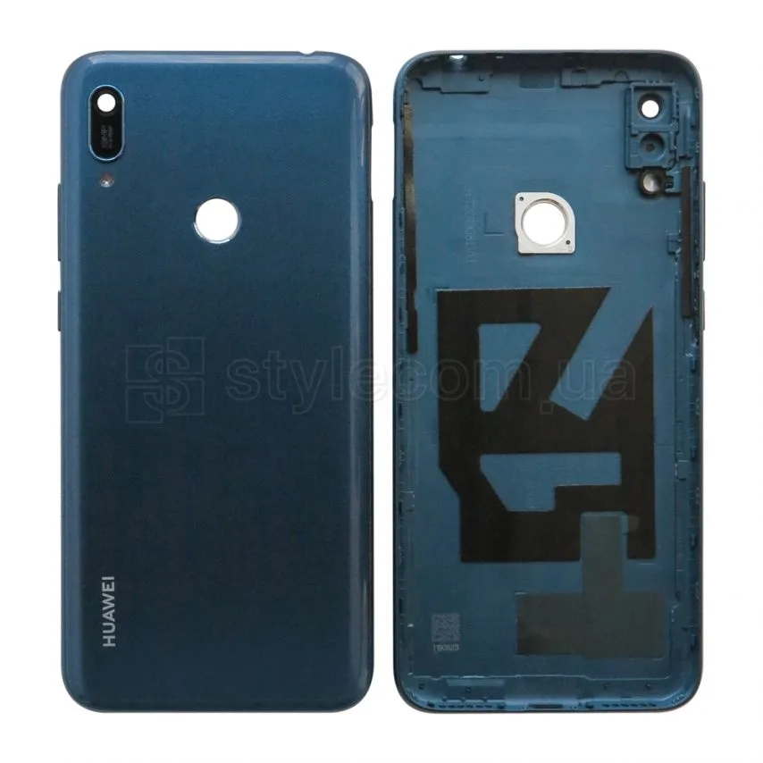 Корпус Huawei Original Quality 2019  синій зі склом камери і бічними кнопками