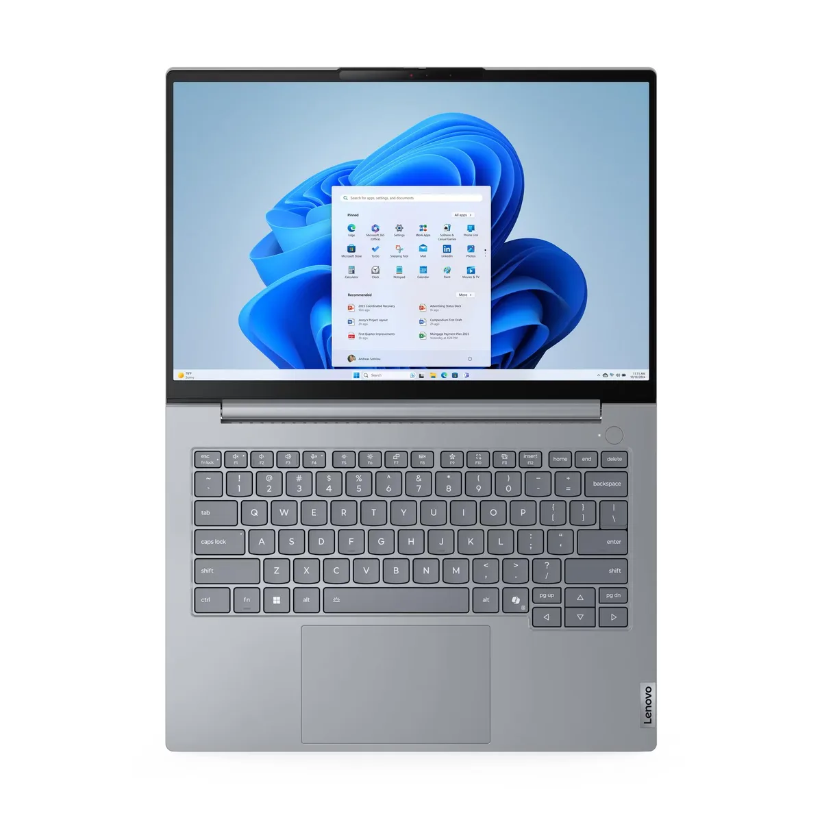 Ноутбук Lenovo 14" IPS сірий 16ГБ SSD 512ГБ для бізнесу