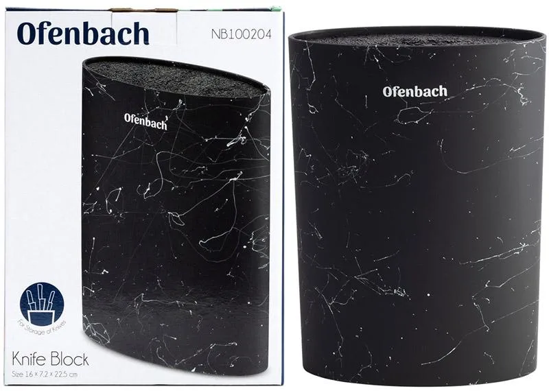 Подставка-колода Ofenbach пластиковая 16х7х22,5 см чёрный мрамор